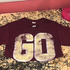 ⭐️Football crop t shirt⭐️